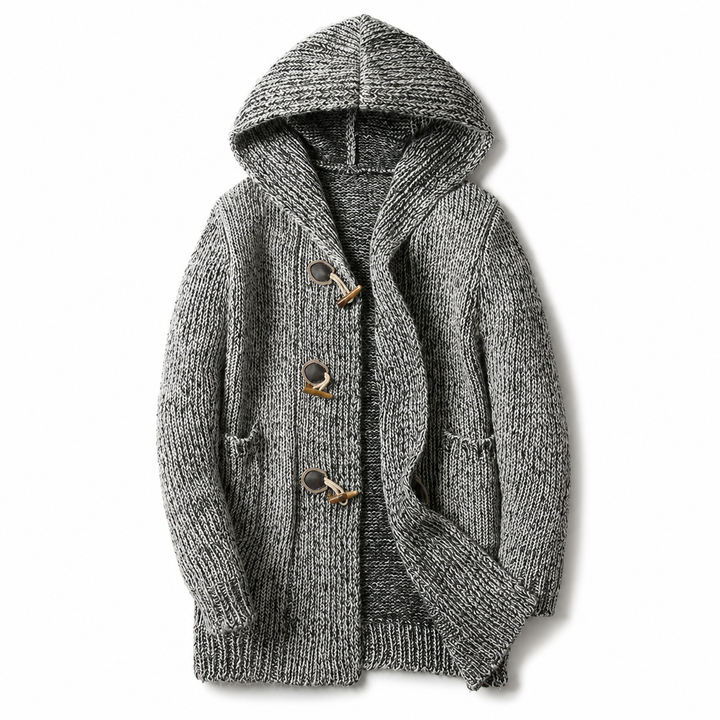 Raevan - Weicher Kapuzen-Cardigan