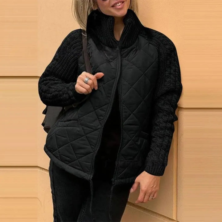 Corisanna - Warme Strickjacke mit Reissverschluss