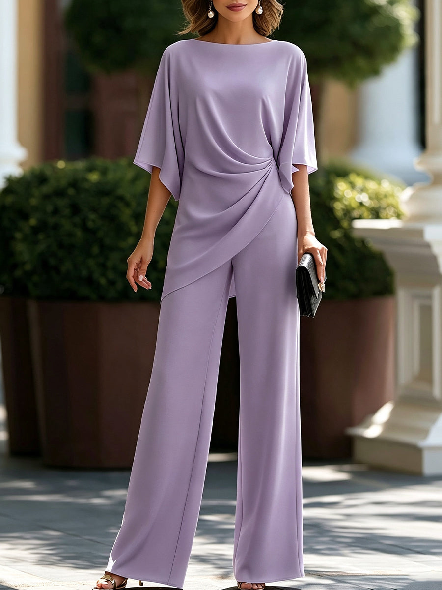 Laurisse - Elegantes Ensemble mit Cape-Ärmeln