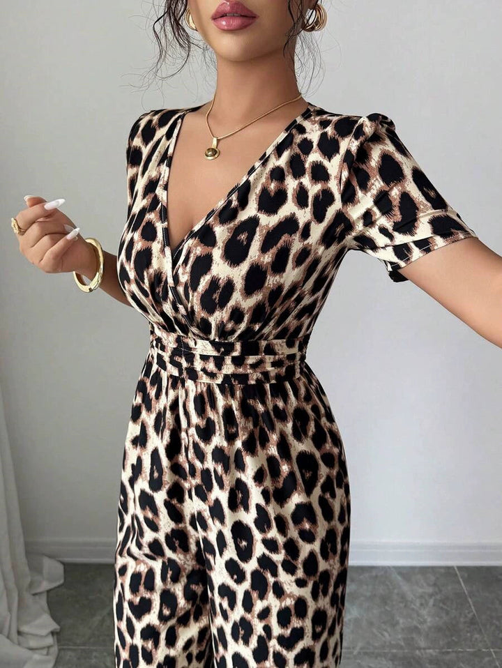 Eveliora - Eleganter Jumpsuit mit Tierdruck