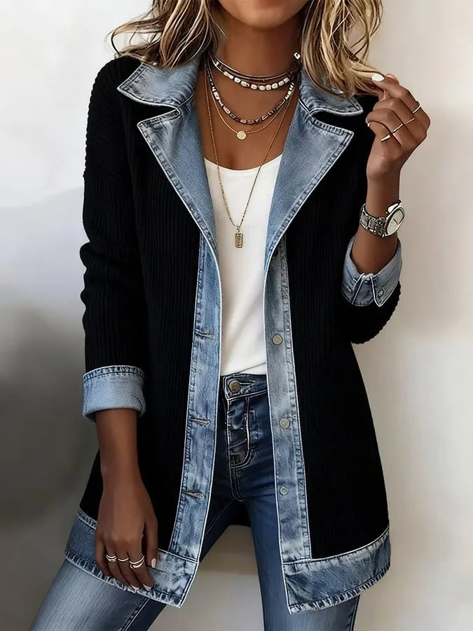 Zyrelle - Lässige Strickjacke mit Knopfleiste