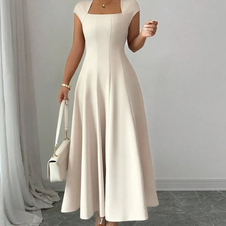 Ysolenne - Midikleid mit zartem V-Ausschnitt