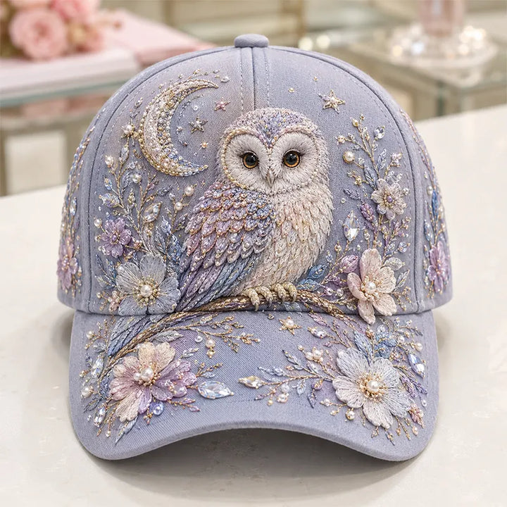 Arlena - Florales Pferde-Statement-Beanie