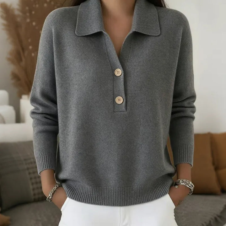 Marcellisse - Kuschelweicher V-Ausschnitt-Pullover