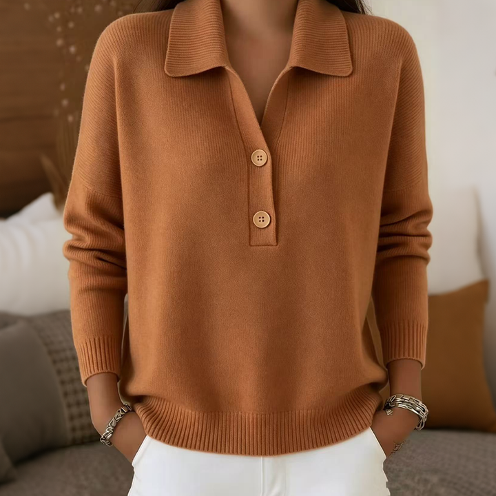 Marcellisse - Kuschelweicher V-Ausschnitt-Pullover