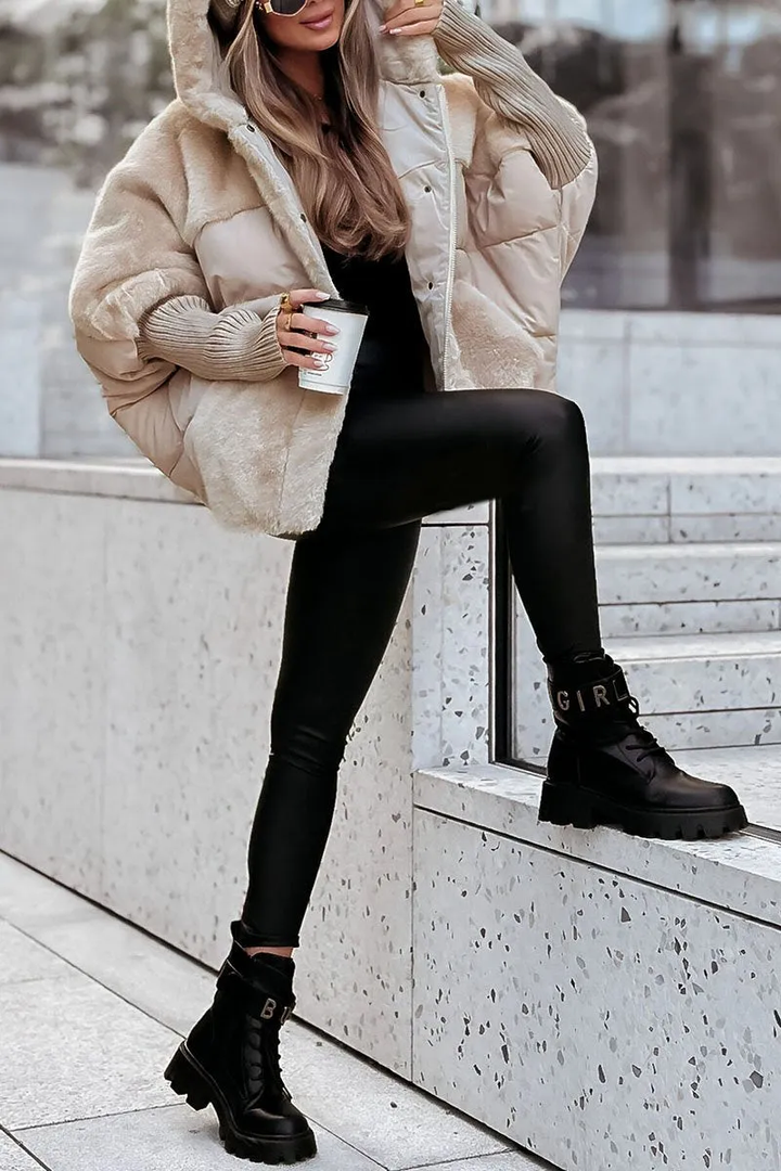 Audra - Gefütterte Winterjacke mit Kapuze