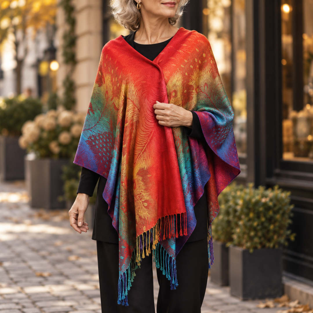 Gia - Weicher Schal mit Farbverlauf