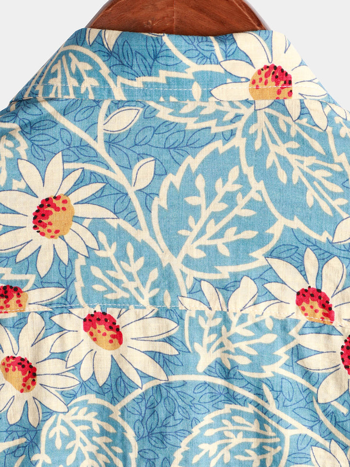 Leoric - Leichtes Kurzarm-T-Shirt mit Blumenprint