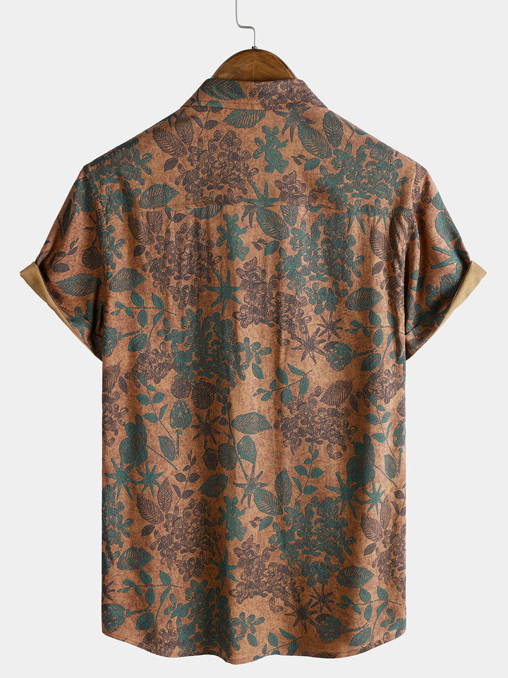 Leoric - Leichtes Kurzarm-T-Shirt mit Blumenprint