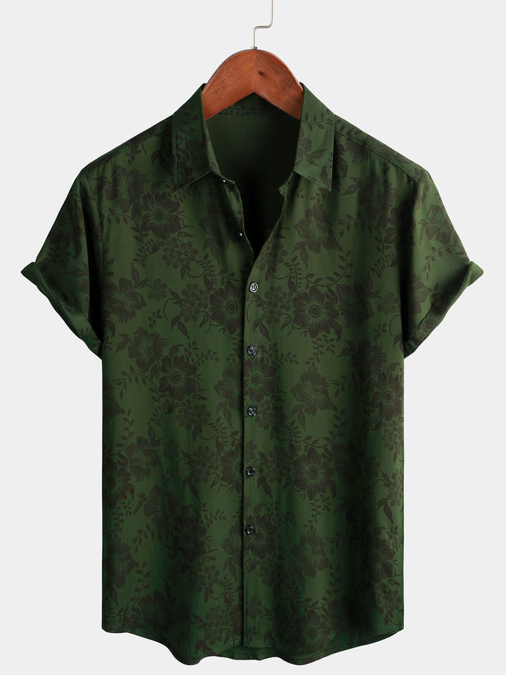 Leoric - Leichtes Kurzarm-T-Shirt mit Blumenprint