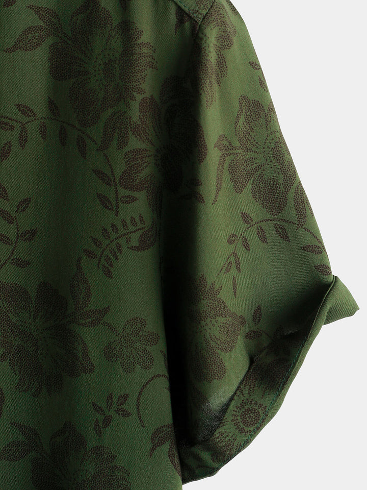 Leoric - Leichtes Kurzarm-T-Shirt mit Blumenprint