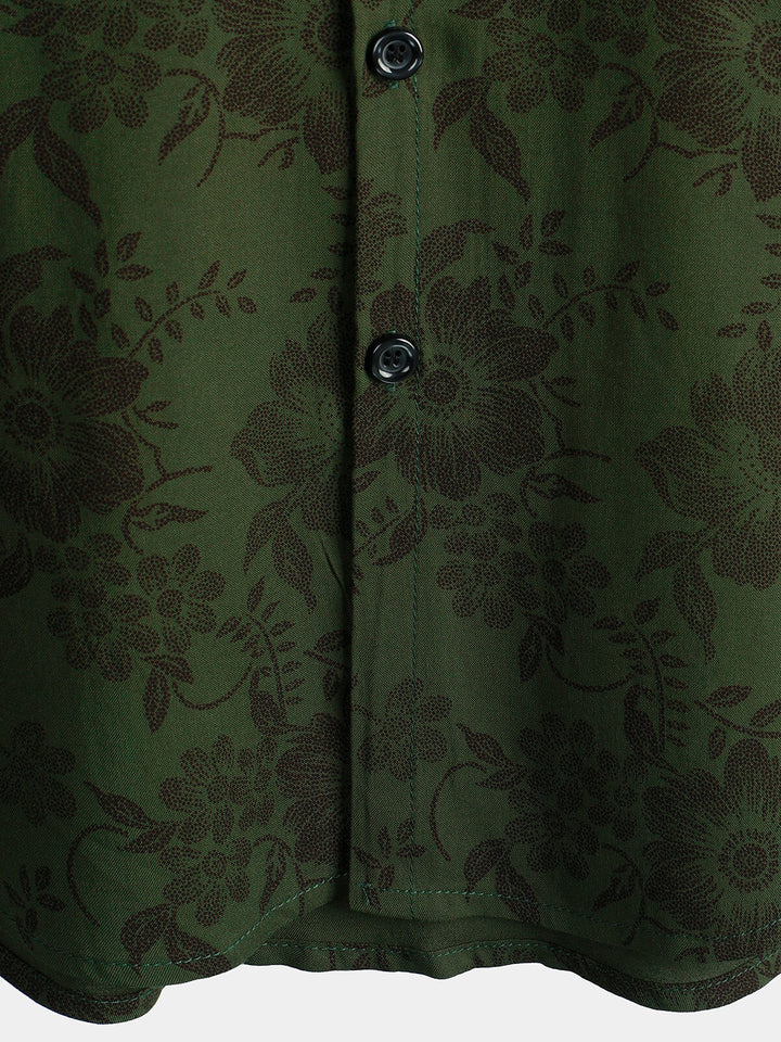 Leoric - Leichtes Kurzarm-T-Shirt mit Blumenprint