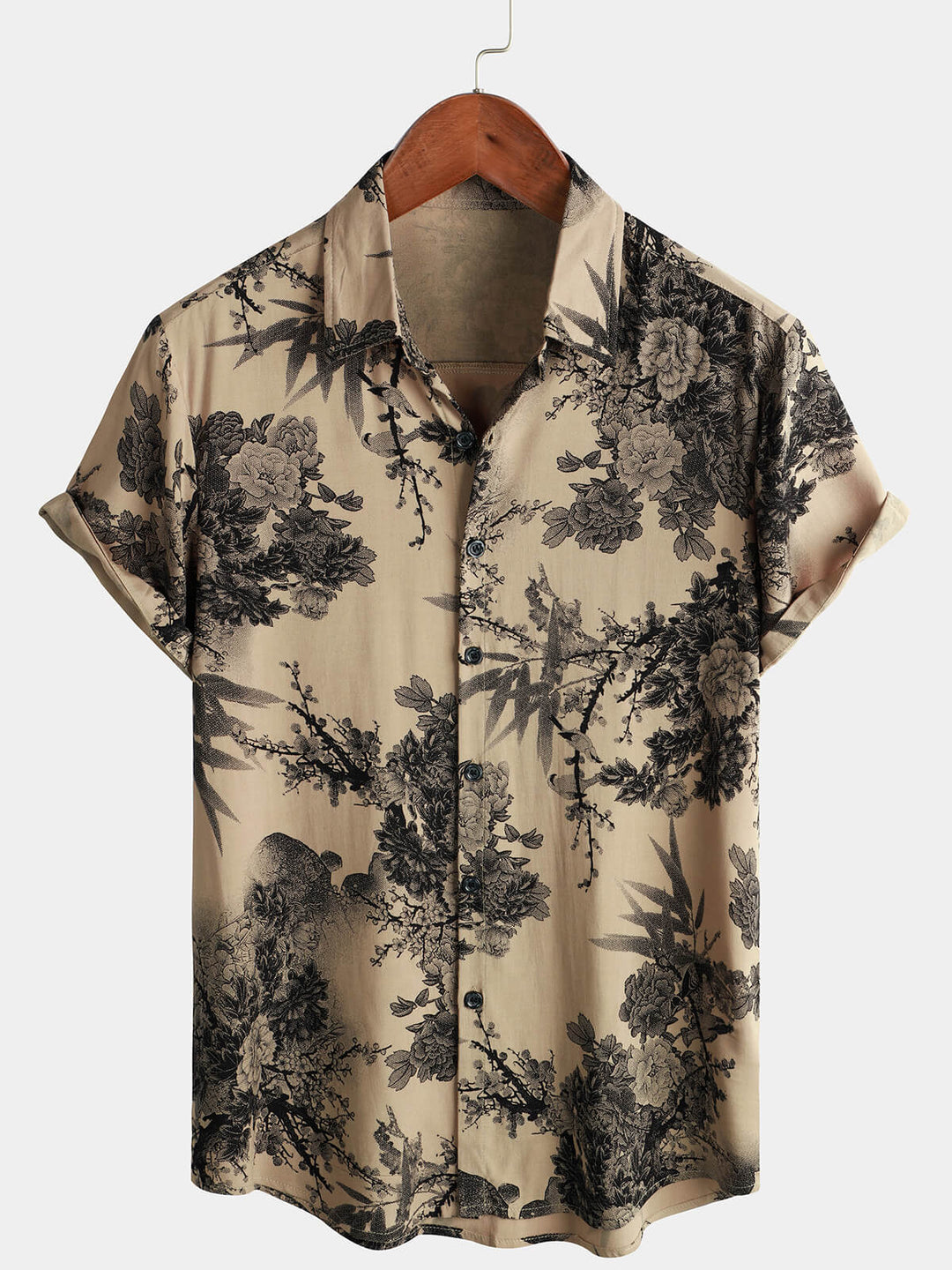 Leoric - Leichtes Kurzarm-T-Shirt mit Blumenprint