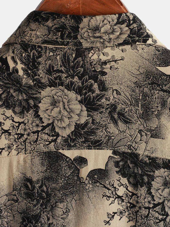 Leoric - Leichtes Kurzarm-T-Shirt mit Blumenprint