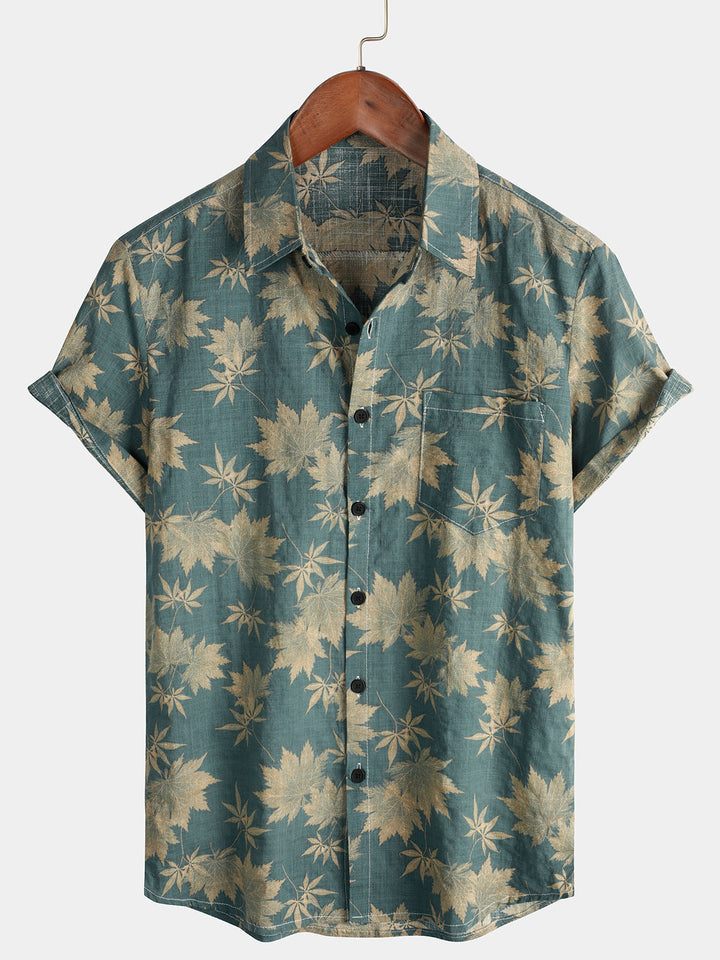 Leoric - Leichtes Kurzarm-T-Shirt mit Blumenprint