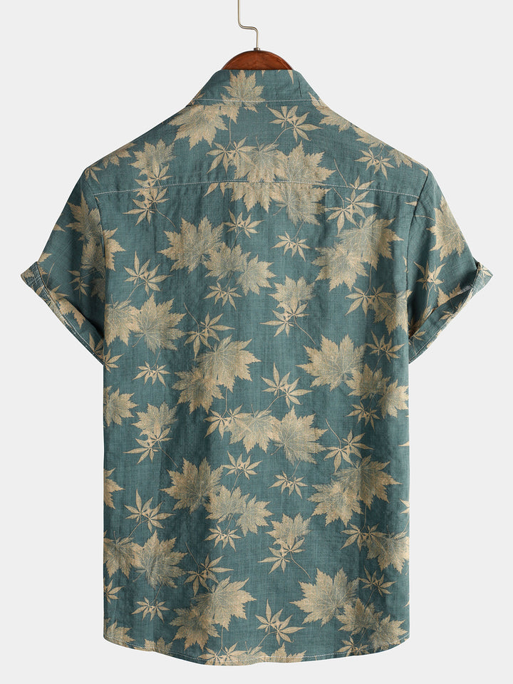 Leoric - Leichtes Kurzarm-T-Shirt mit Blumenprint