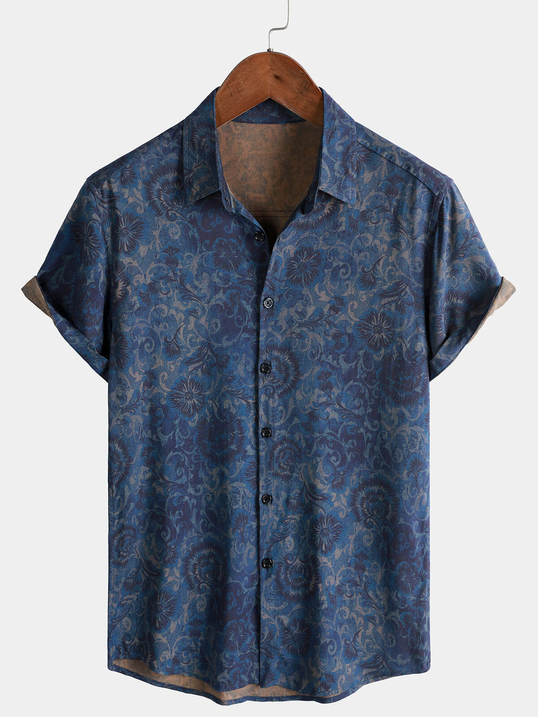Leoric - Leichtes Kurzarm-T-Shirt mit Blumenprint