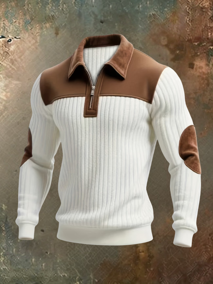 Eldvane - Premium Rippstrick-Half-Zip-Pullover