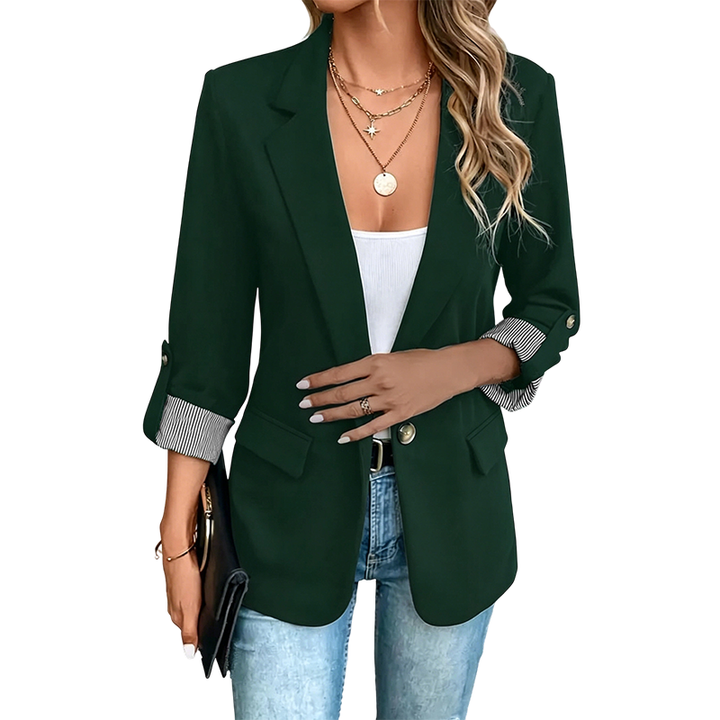 Celenya - Klassischer Blazer mit gekrempelten Ärmeln