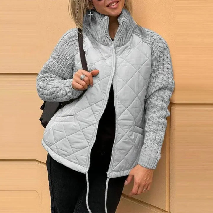 Corisanna - Warme Strickjacke mit Reissverschluss
