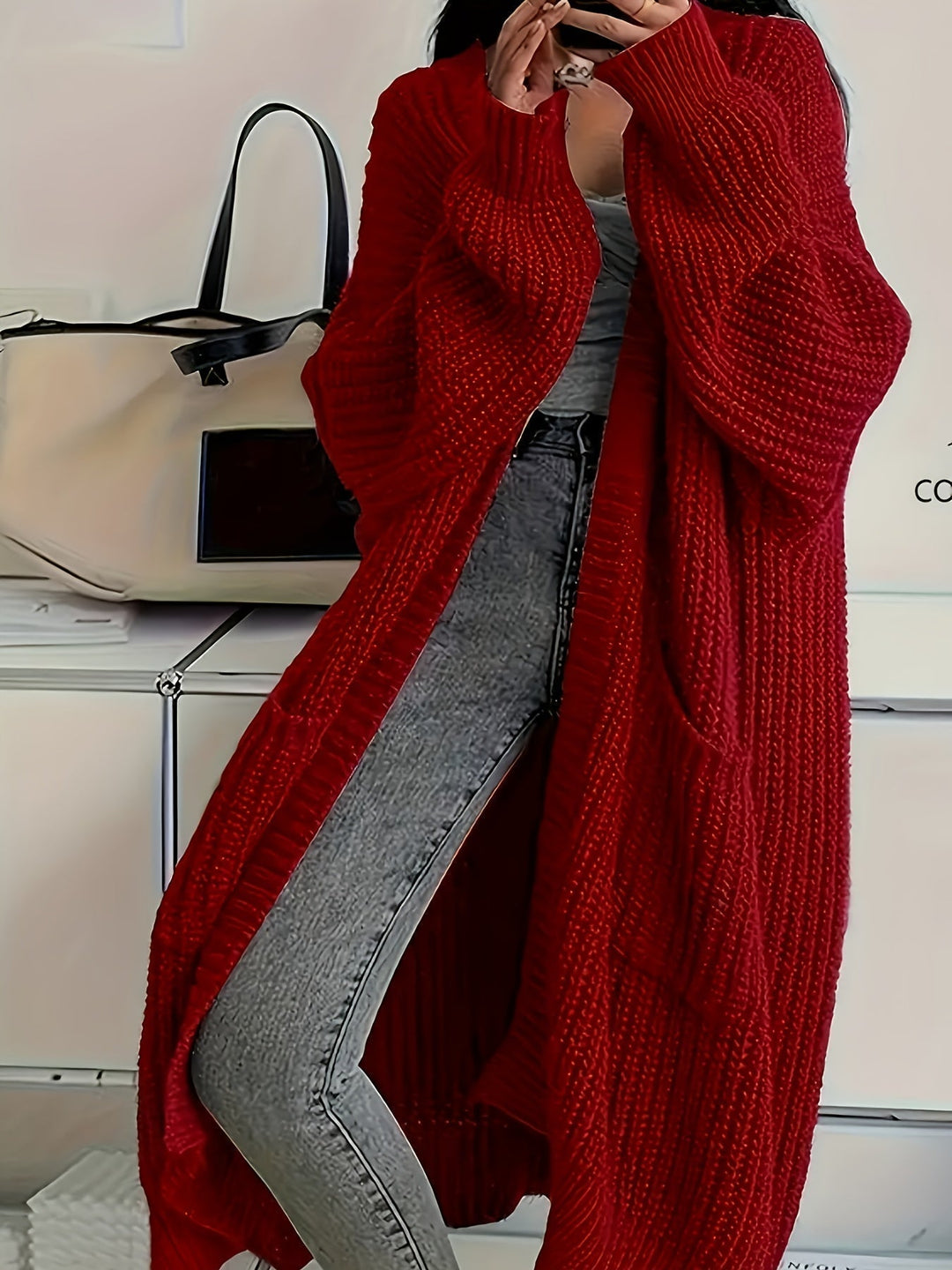 Rosalienne - Weicher Cardigan mit langen Ärmeln