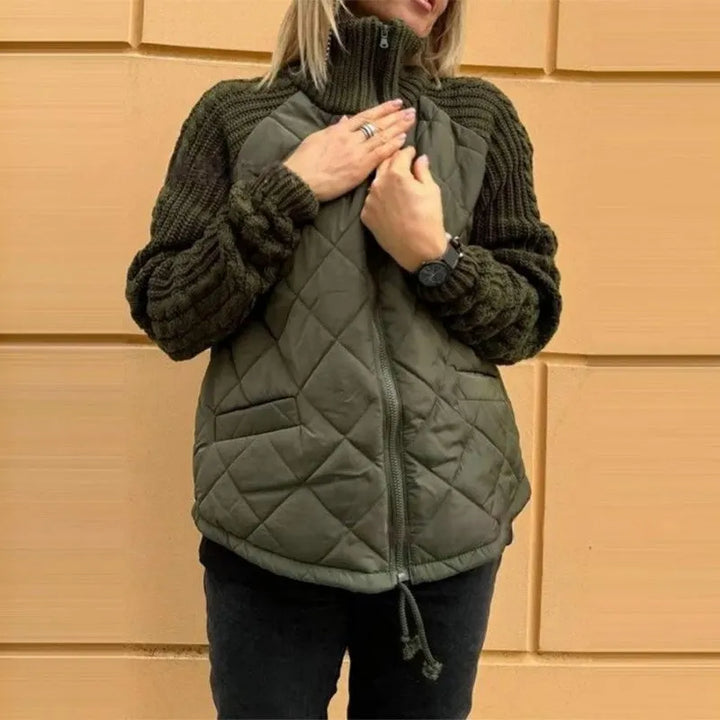 Corisanna - Warme Strickjacke mit Reissverschluss