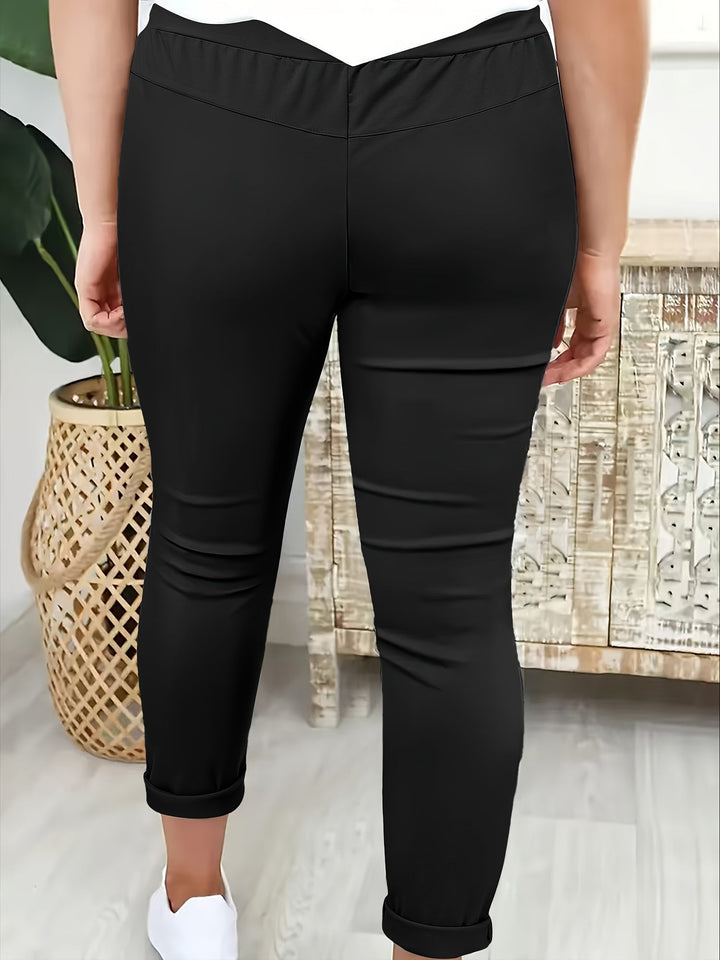Tansy - Massgeschneiderte Stretch-Hosen mit Kordelzug