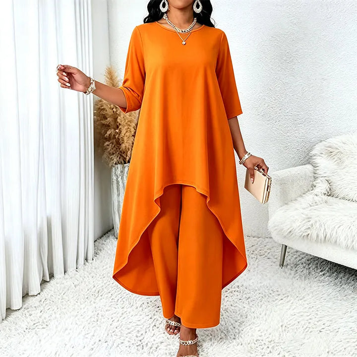 Laurivelle - Soft-Touch Maxikleid in Plus Size