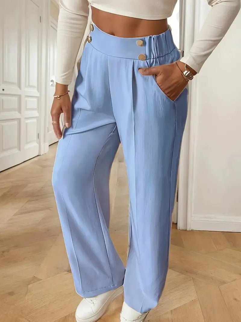Ashlena - Soft-Touch-Hose mit weitem Bein und hohem Bund