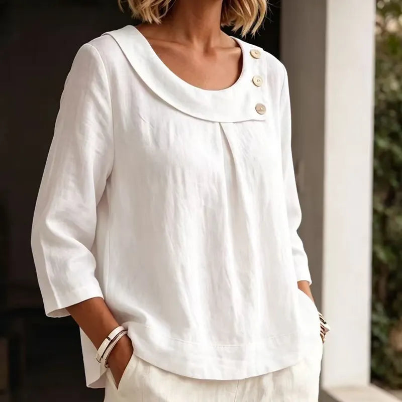 Brionelle - Leinenbluse mit Soft-Touch