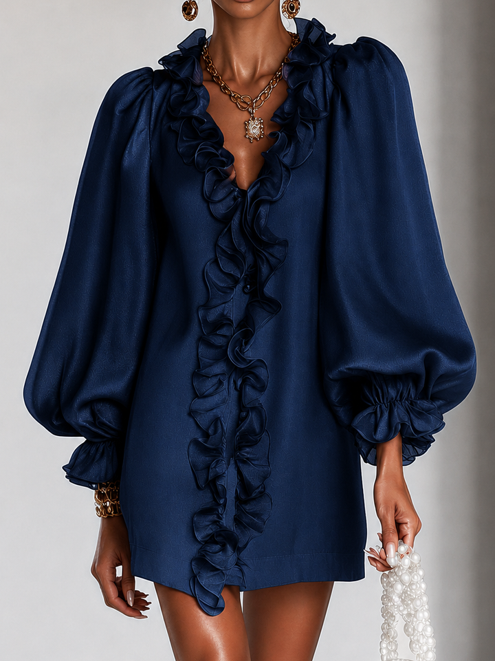 Amarina - Schimmerndes Minikleid