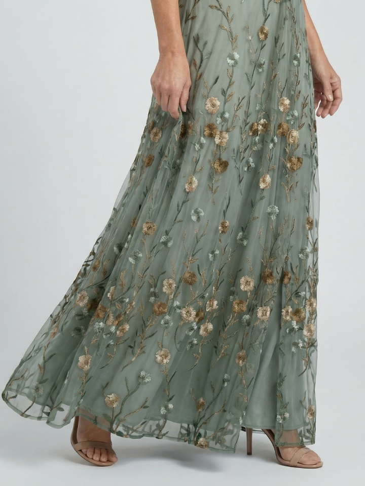 Liorisse - Leichtes Neckholder-Midikleid