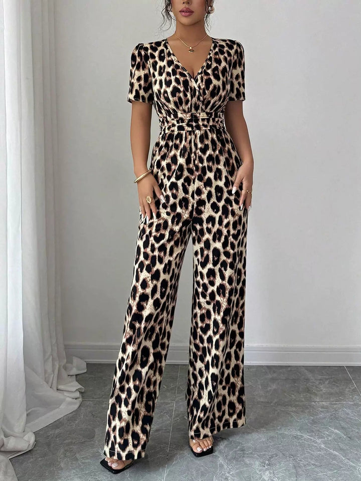 Eveliora - Eleganter Jumpsuit mit Tierdruck
