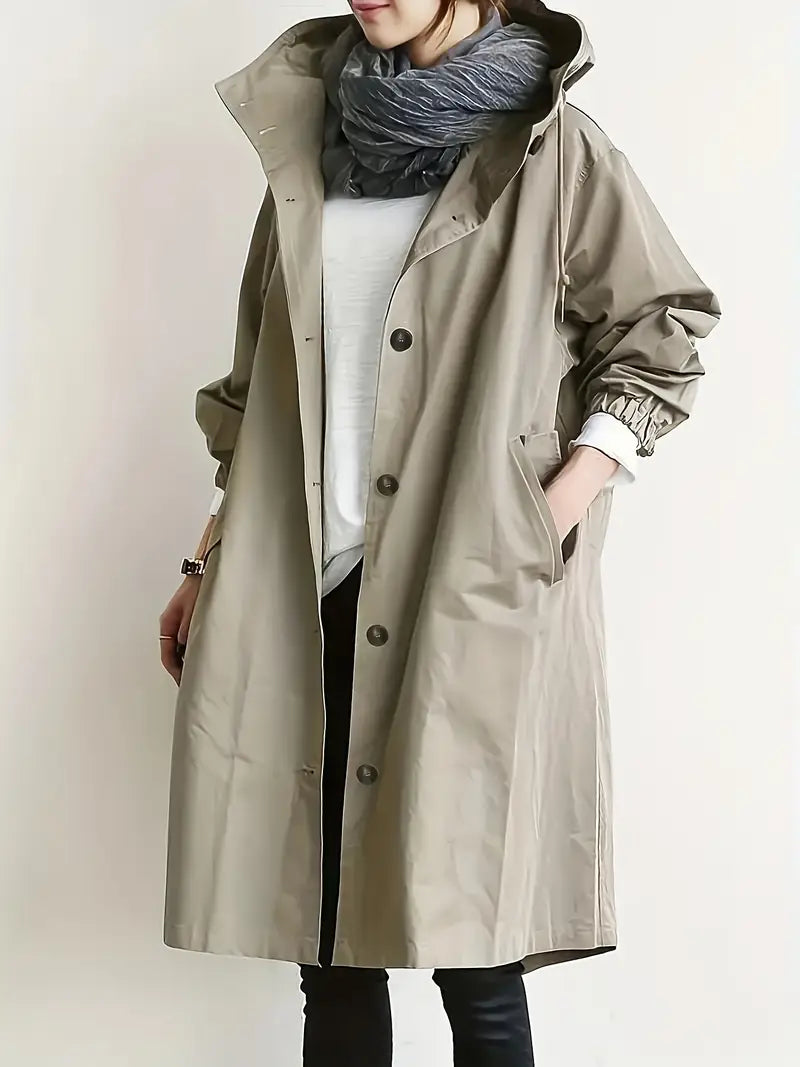 Lyonesse - Wasserabweisender Übergrosser Trenchcoat