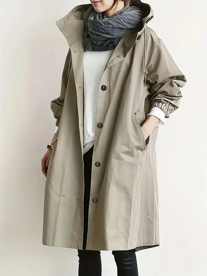Lyonesse - Wasserabweisender Übergrosser Trenchcoat