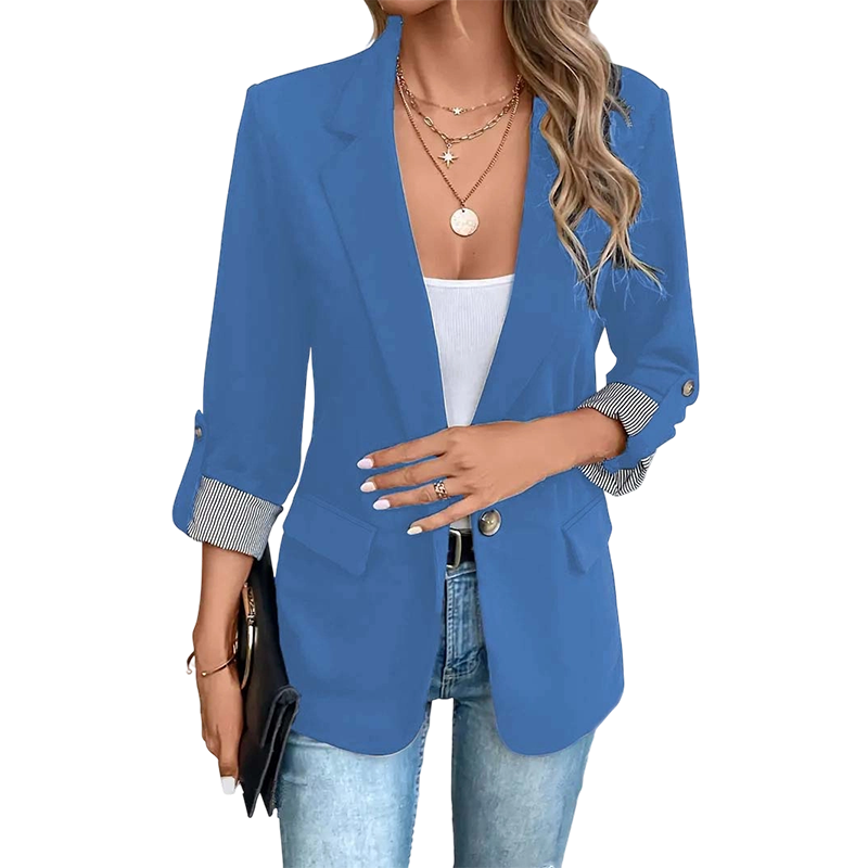 Celenya - Klassischer Blazer mit gekrempelten Ärmeln