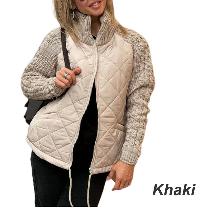 Corisanna - Warme Strickjacke mit Reissverschluss