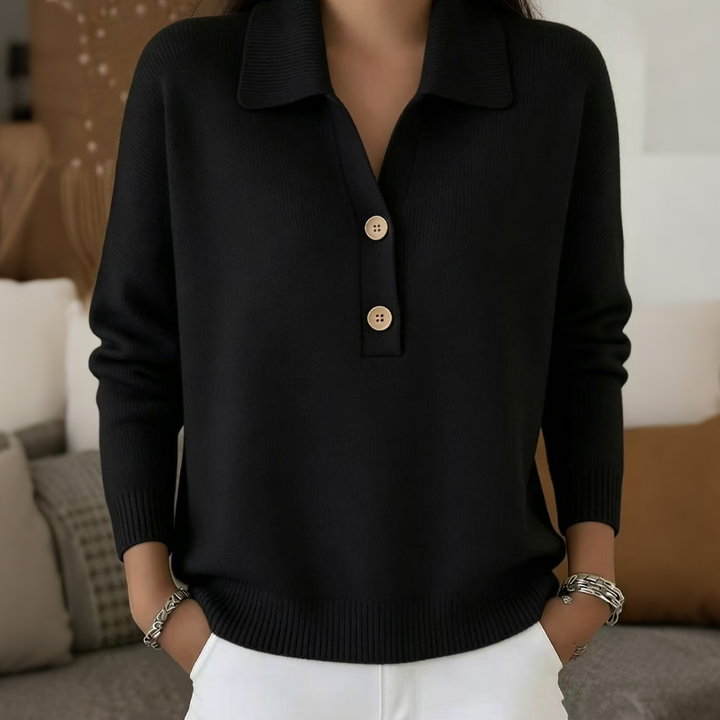 Marcellisse - Kuschelweicher V-Ausschnitt-Pullover