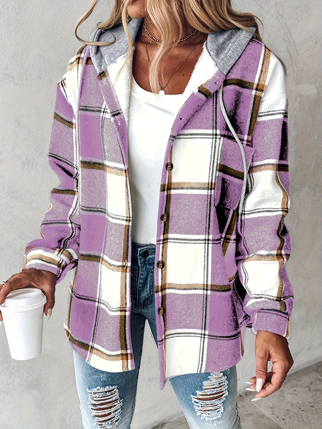Genevessa - Softtouch-Hemdjacke mit Kapuze