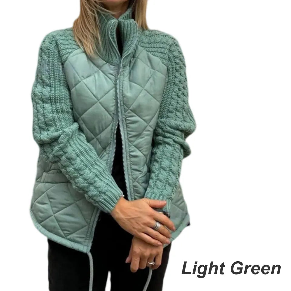 Corisanna - Warme Strickjacke mit Reissverschluss