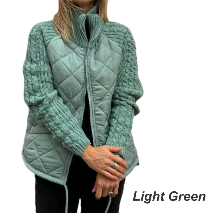 Corisanna - Warme Strickjacke mit Reissverschluss