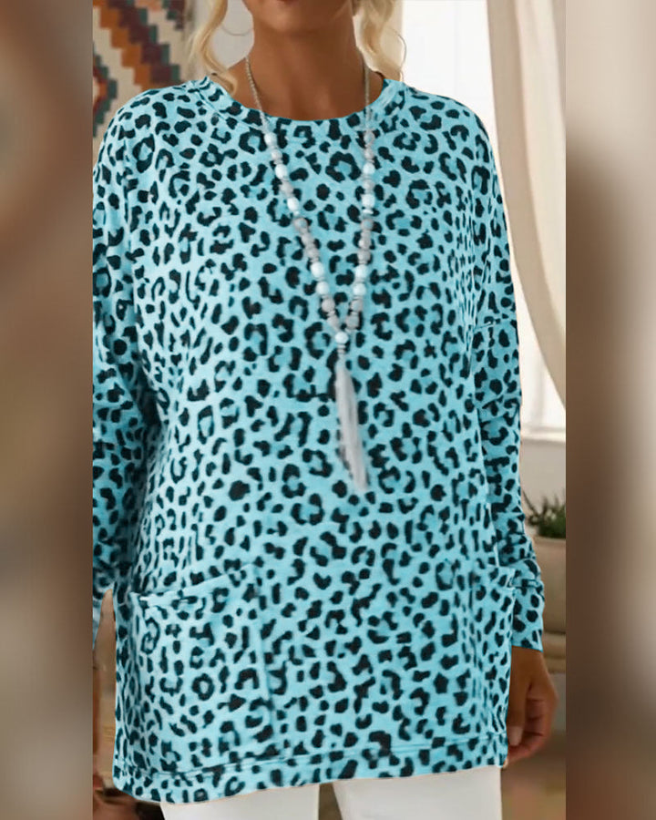 Primelia - Soft-Touch-Langarmtop mit Leopardprint