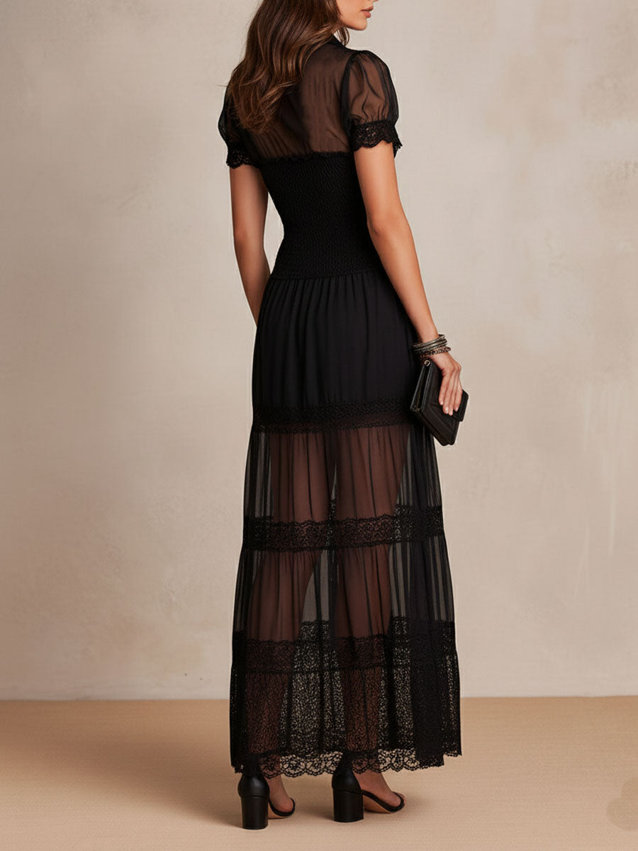 Talliora - Soft-Touch Boho-Maxikleid