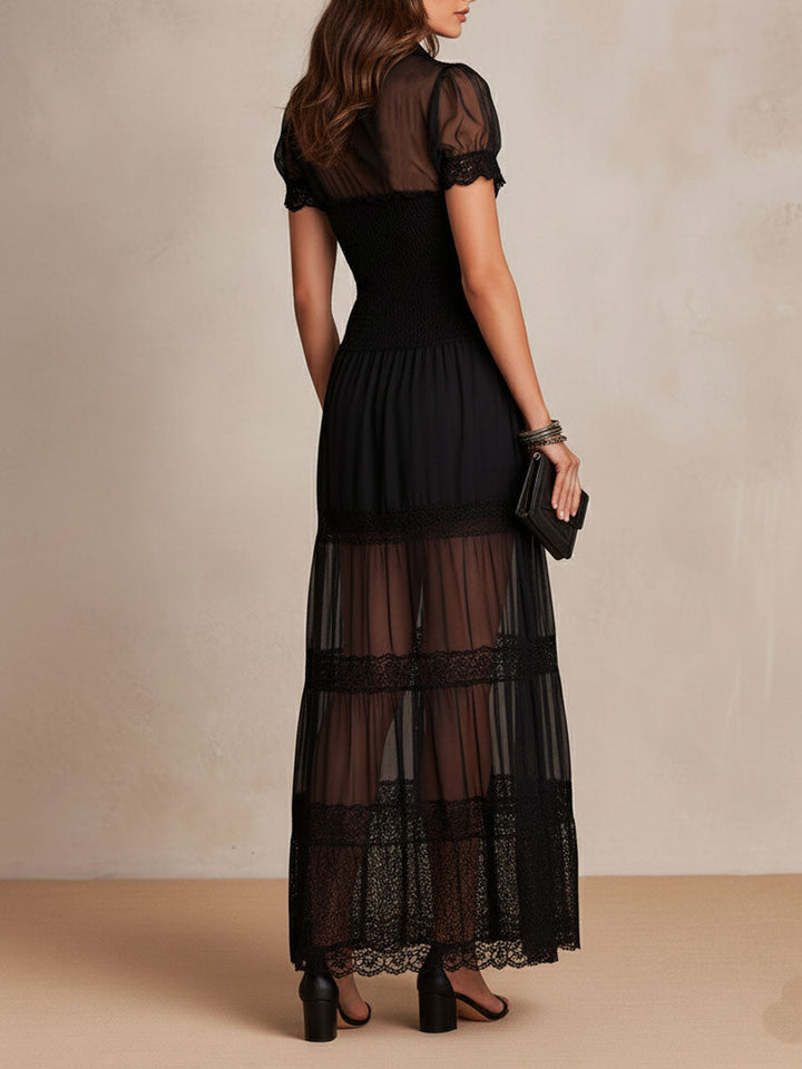 Talliora - Soft-Touch Boho-Maxikleid
