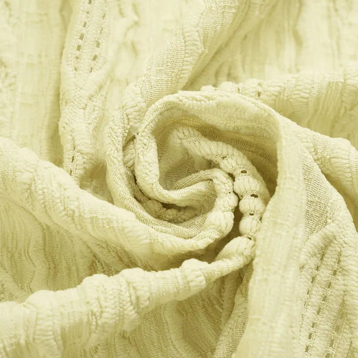 Delienne - Soft-Touch Pointelle-Strickjacke