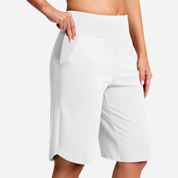 Odeliora - Hoch taillierte, komfortable Bermudashorts