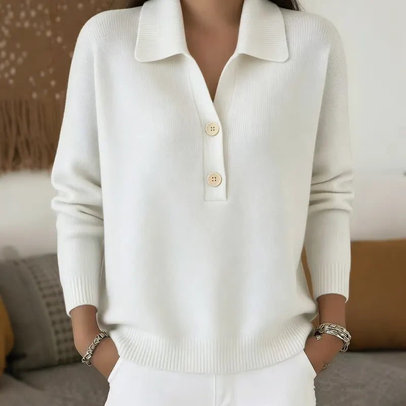 Marcellisse - Kuschelweicher V-Ausschnitt-Pullover