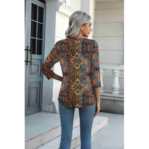 Arianwen - Bluse mit weicher Haptik und V-Ausschnitt