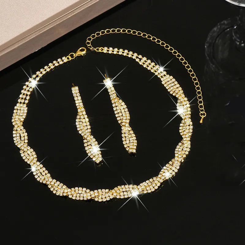 Alessara - Kristall-Twist Schmuck-Set