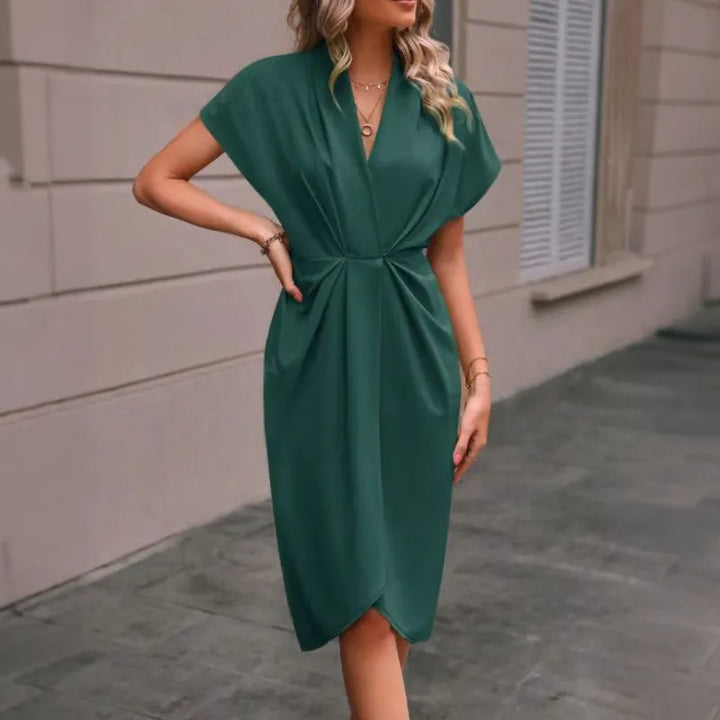 Alastrina - elegantes Midikleid mit langen Ärmeln
